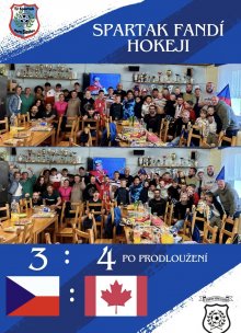 Fandíme našim hokejistům.